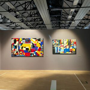 Murals at GLUSZA at the Silesian Museum, Katowice, Poland