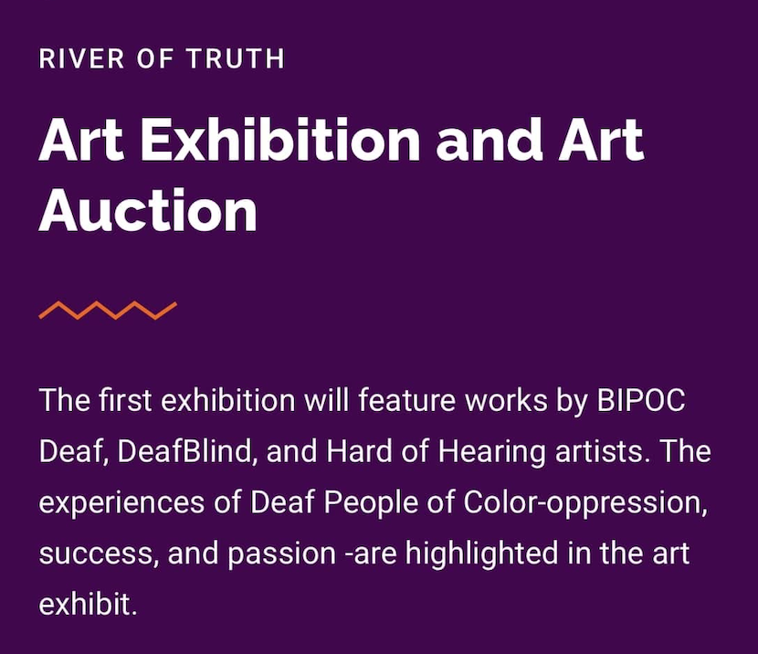 River of Truth Art Show, Gallaudet University